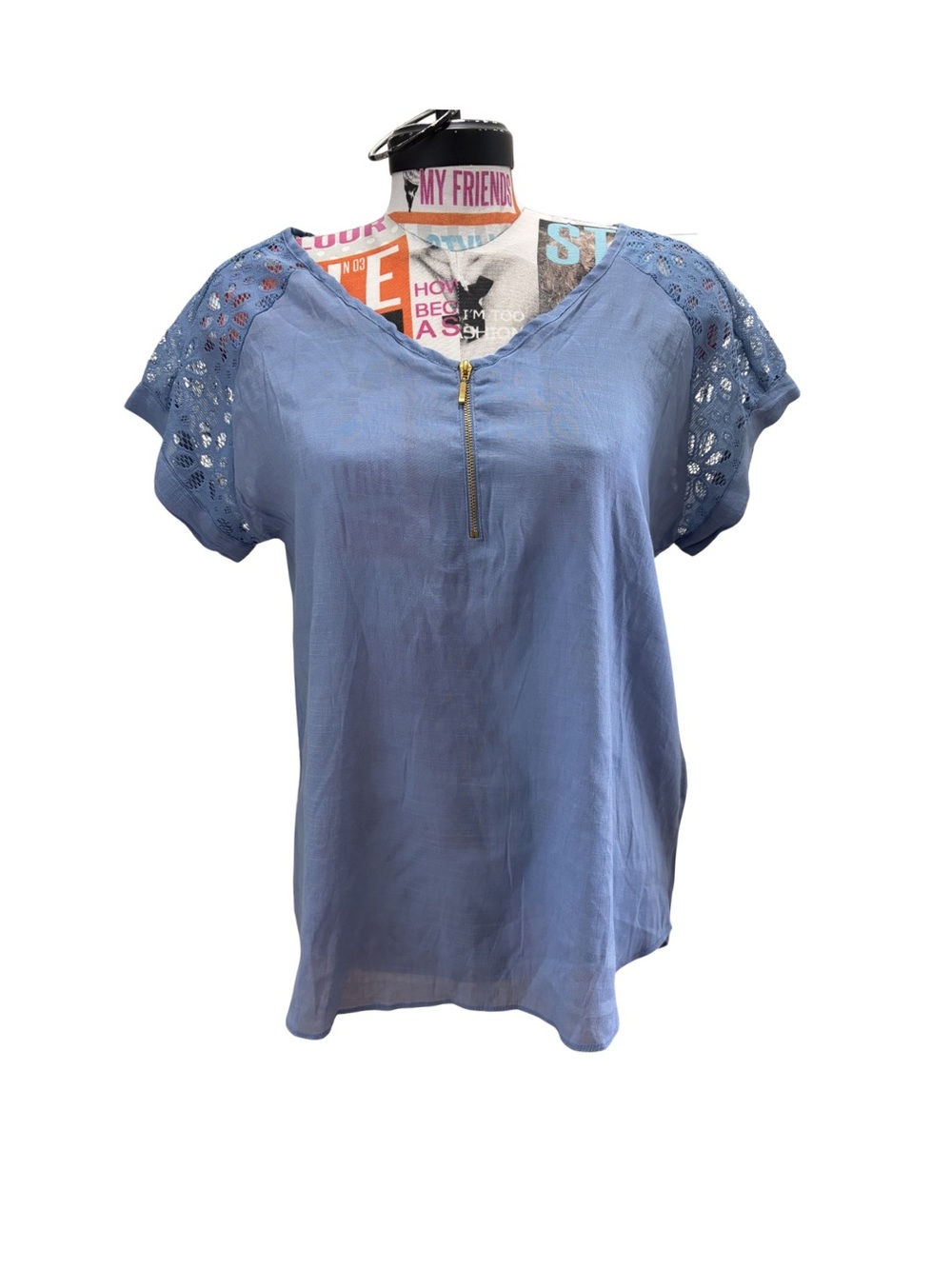 Flowy Mesh Patterned Top